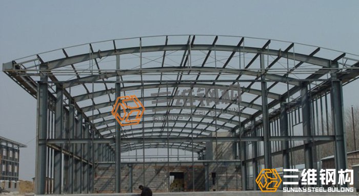 魯南裝備鋼結構廠房-刮板機車間當時建造圖示