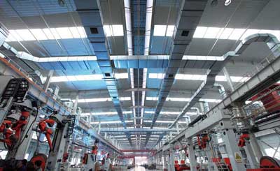 魯南裝備鋼結(jié)構(gòu)廠(chǎng)房-刮板機(jī)車(chē)間